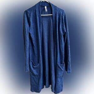 Zenana Outfitters Women's Blue Cardigan Sweater